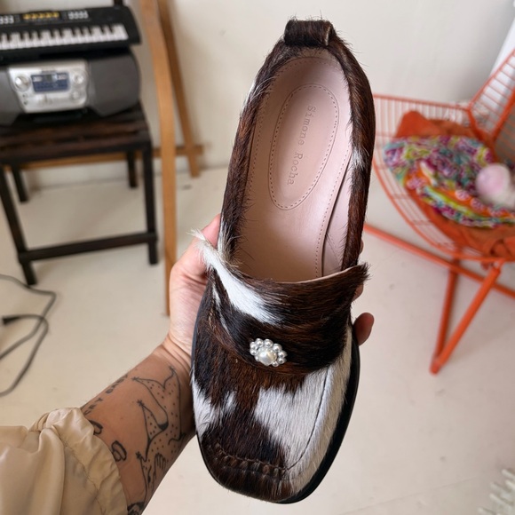 SIMONE ROCHA Heart Toe Loafers with Pearls - Picture 3 of 10